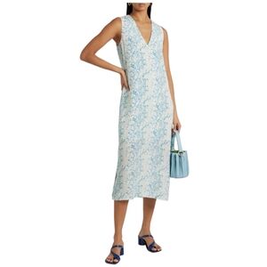 equipment nauman linen dress Equipment Nauman Linen Midi Dress in White Size 12